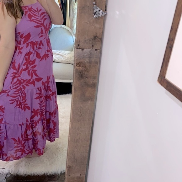 Old navy floral smocked maxi dress spaghetti straps size medium - Picture 4 of 11